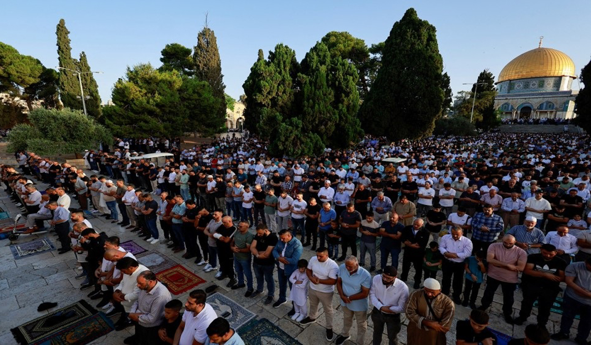 40 Thousand Perform Eid Al-Adha Prayer at Al-Aqsa Mosque